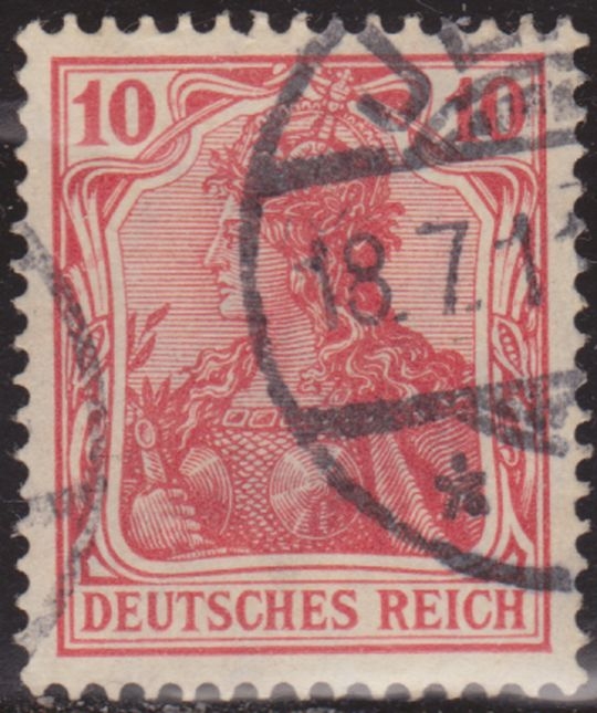 Alemania 1902 Scott 68 Sello º Alegoría Germania 10 Pfennig Deutsches Reich Allemagne Duitsland Germania Germany Alemagne Deutschland